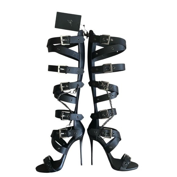 GIUSEPPE ZANOTTI 🌟20th Anniversary Edition🌟 Trapt Knee High Gladiator heels - Picture 10 of 14